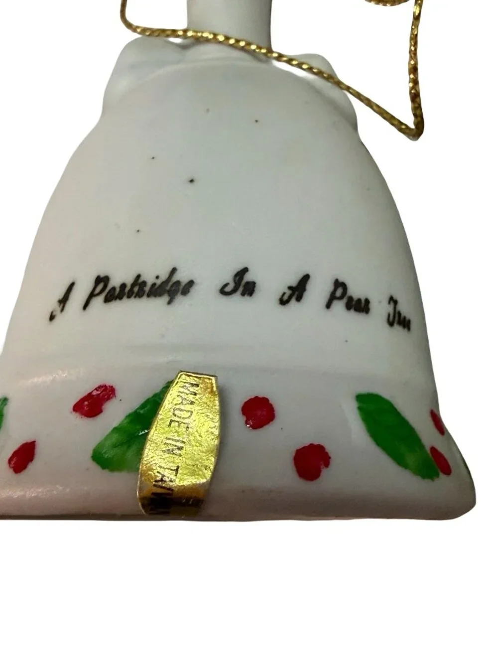 Vintage JCPenney Twelve Days of Christmas Bell Ornament Set 12 Original Box